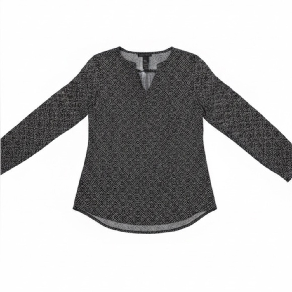 Chelsea & Theodore Long-Sleeve Crossover Woven Top Women’s Medium